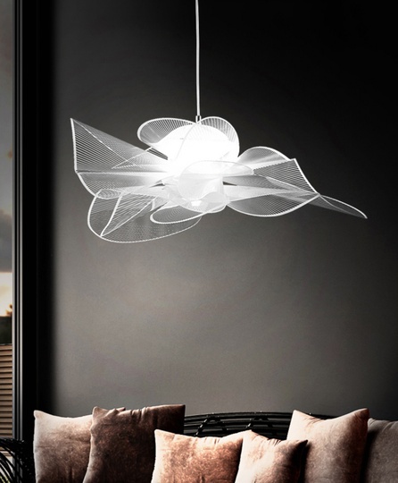 Подвесной светильник MAI HE MAI белый, 90 см, акрил. Veli LA BELLE ETOILE, LED, 60 Вт