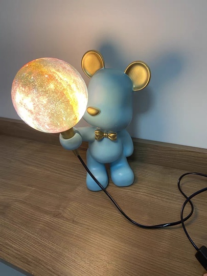 Настольная лампа TEDDI, 25*47, голубая