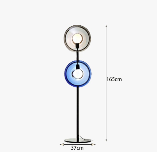 Напольный светильник синий с черным Bomma Orbital, E27, 10 Вт