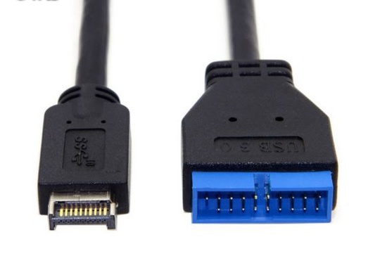 Кабель Type-E 3.1 - USB 20Pin (0.3 м)