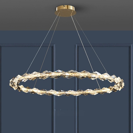 Люстра подвесная, медный, кристалл, AYSE 100*60, металл, LED.