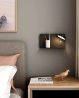 Настенный светильник, БРА COSKUN 19*32, черный, металл, LED.