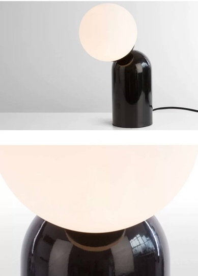 Настольная лампа DIN 15*34, черный, смола