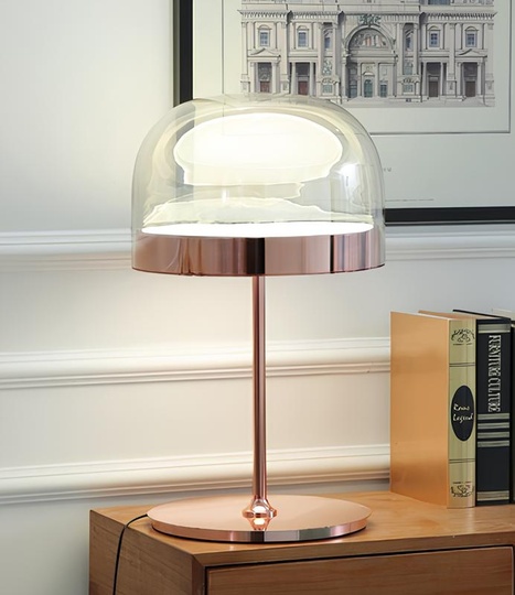 Настольная лампа Equatore, 42.5*24 см, розовая