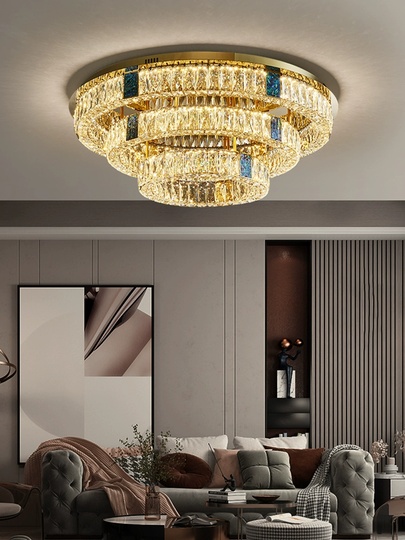 Потолочный светильник, золото, хрусталь, ARIANA 60*80*100 металл, LED.