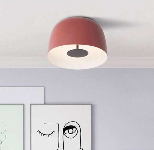 Потолочный светильник красный Avalore, металл, 41.2*19.5 см, светодиодная, LED