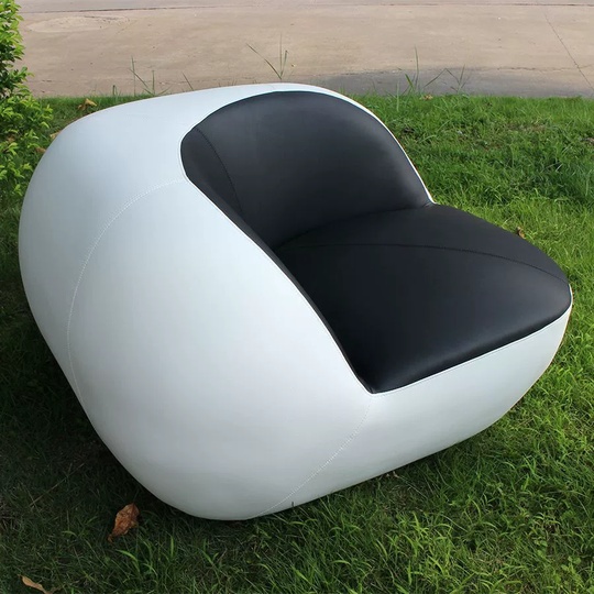 Кресло Chair Reposo, белый с черным, 102*66