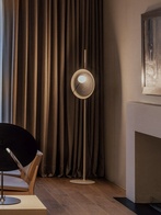 Торшер бежевый Alvoris, 25*25*165 см, LED, G9, металл, 10 Вт