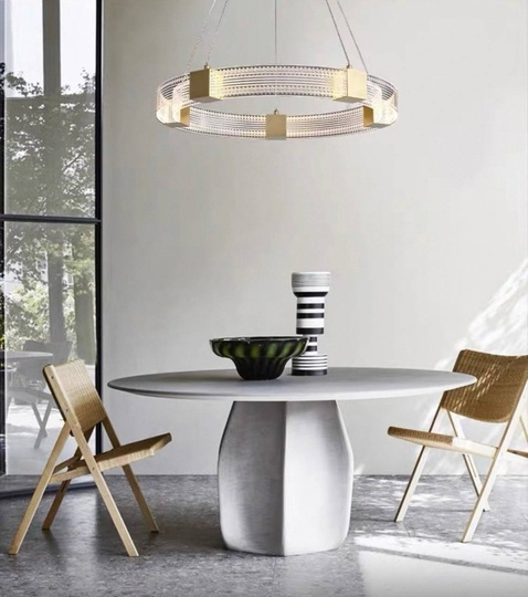 Люстра подвесная, медь, ПММА, SAMUEL 50*100, металл, LED