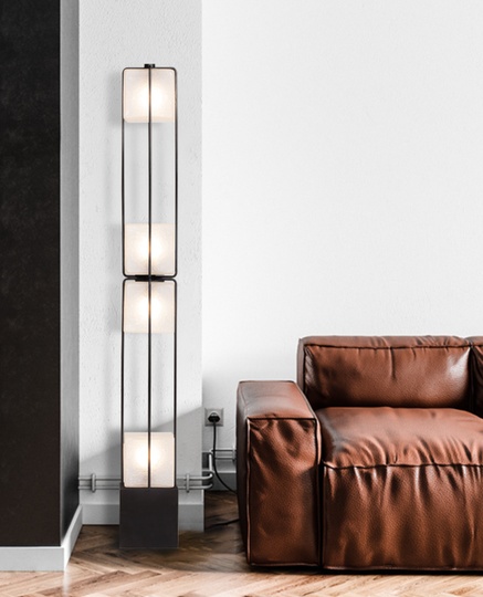 Напольный светильник черный PILASTRO, E14, 5 Вт