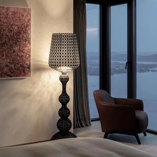 Торшер черный бокал Ezorplix, 50*166 см, LED, ПММА, 24 Вт