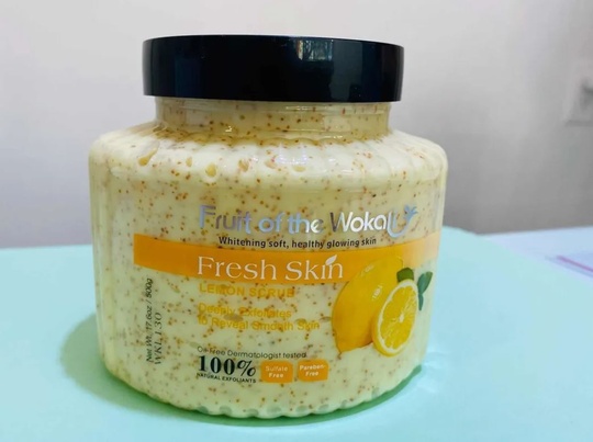 Крем скраб для тела Wokali Лимон 500 мл
