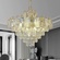Люстра подвесная, золото, хрусталь, THOMAS 50*45 металл, E14.