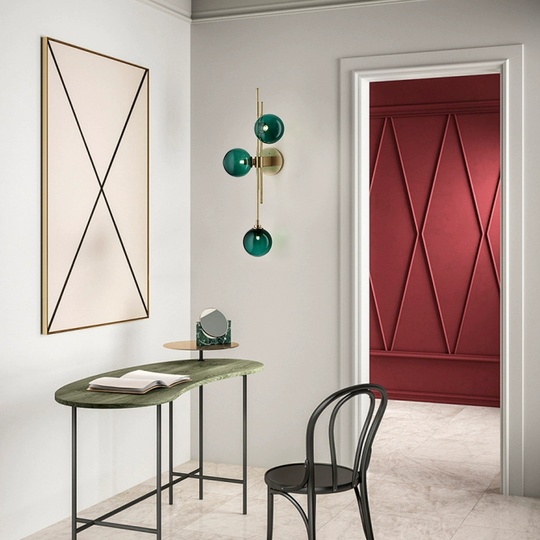 Настенный светильник FERTA, Бра, 28*74, бронза, металл, G9.