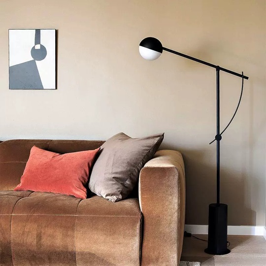 Торшер черный Luminan, 61*140 см, светодиодный, G9, металл, 10 Вт