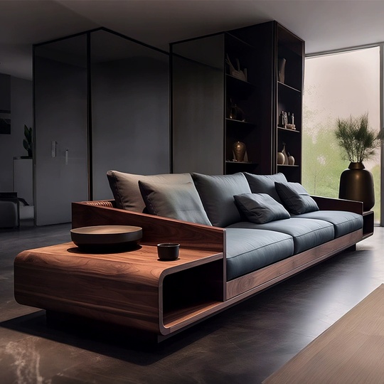 Прямой диван Arthur светлый орех 260 см