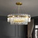 Люстра подвесная, медь, кристалл, GURBUZ 60*35, металл, LED.