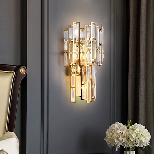 Настенный светильник SAMUEL, Бра, 22*38, золото, металл, Е14.