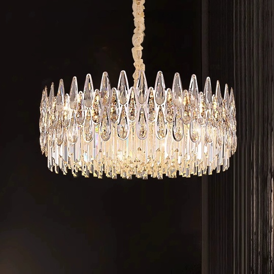 Подвесной светильник ADALET 80*27, золотой, стекло, металл,  Е14.