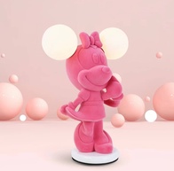 Настольная лампа, MICKEY 30*40, смола, стекло, розовый