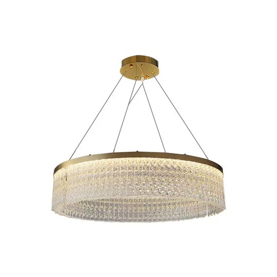 Люстра подвесная BONCUK 80*24 бронза, стекло, металл, LED.