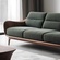 Прямой диван Audrey темный орех, ткань, 220*85*80 см