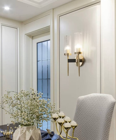 Настенный светильник DON, бра 12*40, бронза, металл, Е27.