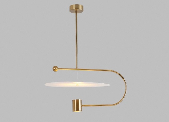 Светильник подвесной, бронза, Ellevap, металл, 53*29 см, LED