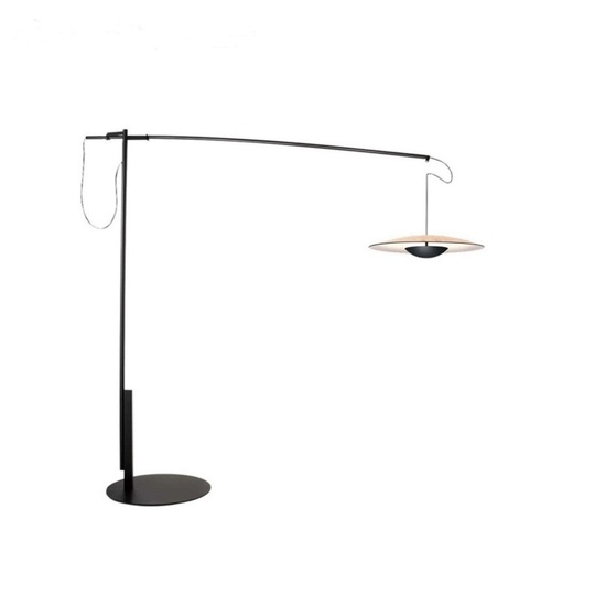 Торшер, черный, бежевый Shado 172*180, LED, металл, ПММА