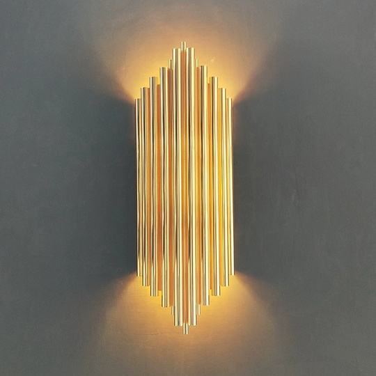 Настенный светильник титановое золото WILLIAM, Бра, 18*50, металл, LED.