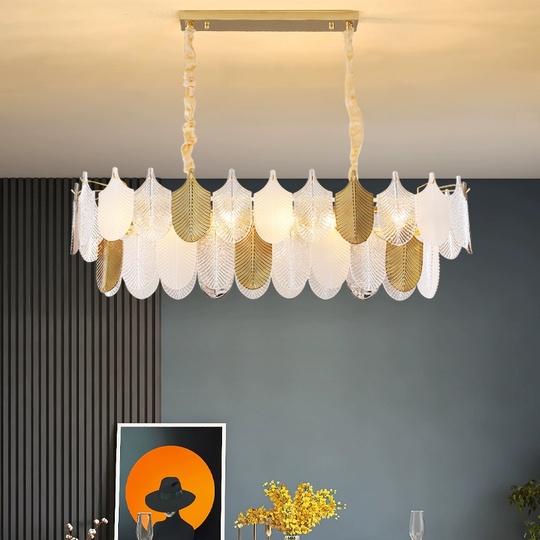 Люстра подвесная, медь, стекло, GUNAYDIN 90*30, металл, Е14.