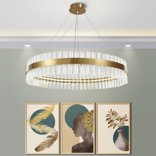 Люстра подвесная, медный, стекло, DECORATIVE 60*18, металл, LED.