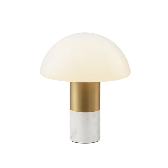 Настольная лампа гриб MUSHROOM FLAIR, 30*35 см, белая