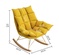 Кресло - Качалка Nordic, желтое, со съёмной подушкой