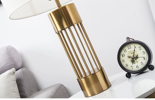 Настольная лампа ALEK 38*69, античная бронза, металл, Е27.