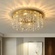 Люстра подвесная, золотой, кристалл, SPARKLING 60*17, металл, E14.