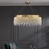 Люстра подвесная FATMA 80*30 бронза, хрусталь, металл, LED.
