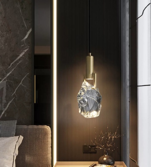 Подвесной светильник TRISS, металл, стекло