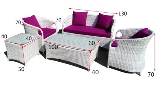 Набор садовой мебели Rattan story