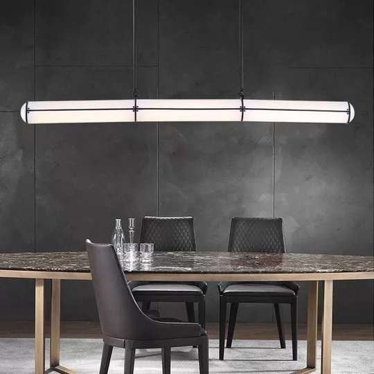 Светильник подвесной, черный, Elurix, металл, 128*10 см, светодиодная, LED