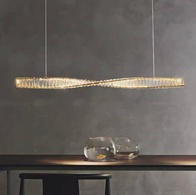 Люстра подвесная, бронза, хрусталь, JACK 100*8 металл, LED