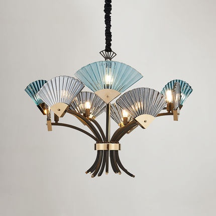 Дизайнерский светильник медь 78*60 см, LED, E14, медь, хрусталь