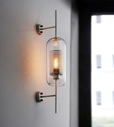 Настенный светильник JOHNNY, бра 21*78, бронза, металл, Е27.