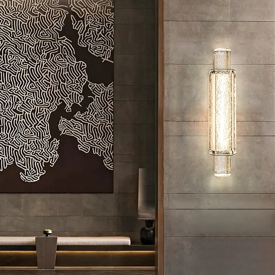 Настенный светильник SATTI, Бра, 12*63, лед, стекло, металл, LED.