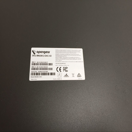 Консольный коммутатор Opengear IM4248-2-DAC-X2-US 48