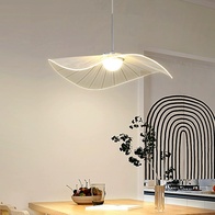 Люстра подвесная, серебро, ПММА, BENWICK 50*20, металл, LED.