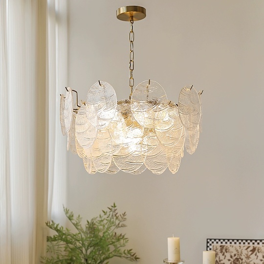 Люстра подвесная, медный, стекло, PERSPICACIOUS 50*26, металл, E14.