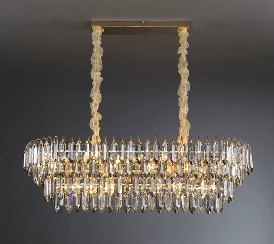 Люстра подвесная ERGE 80*30 дымчатый, стекло, металл, Е14.