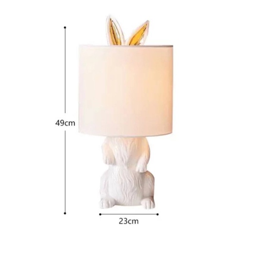 Настольная лампа HARE 23*49, белый, смола.
