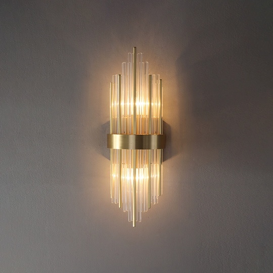 Настенный светильник FRANCES, Бра, 22*60, золотой, металл, Е14.